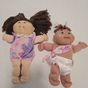 Vtg Cabbage Patch Kids Dolls 2 Lot Hasbro First Edition + Happy 2000 Millennium